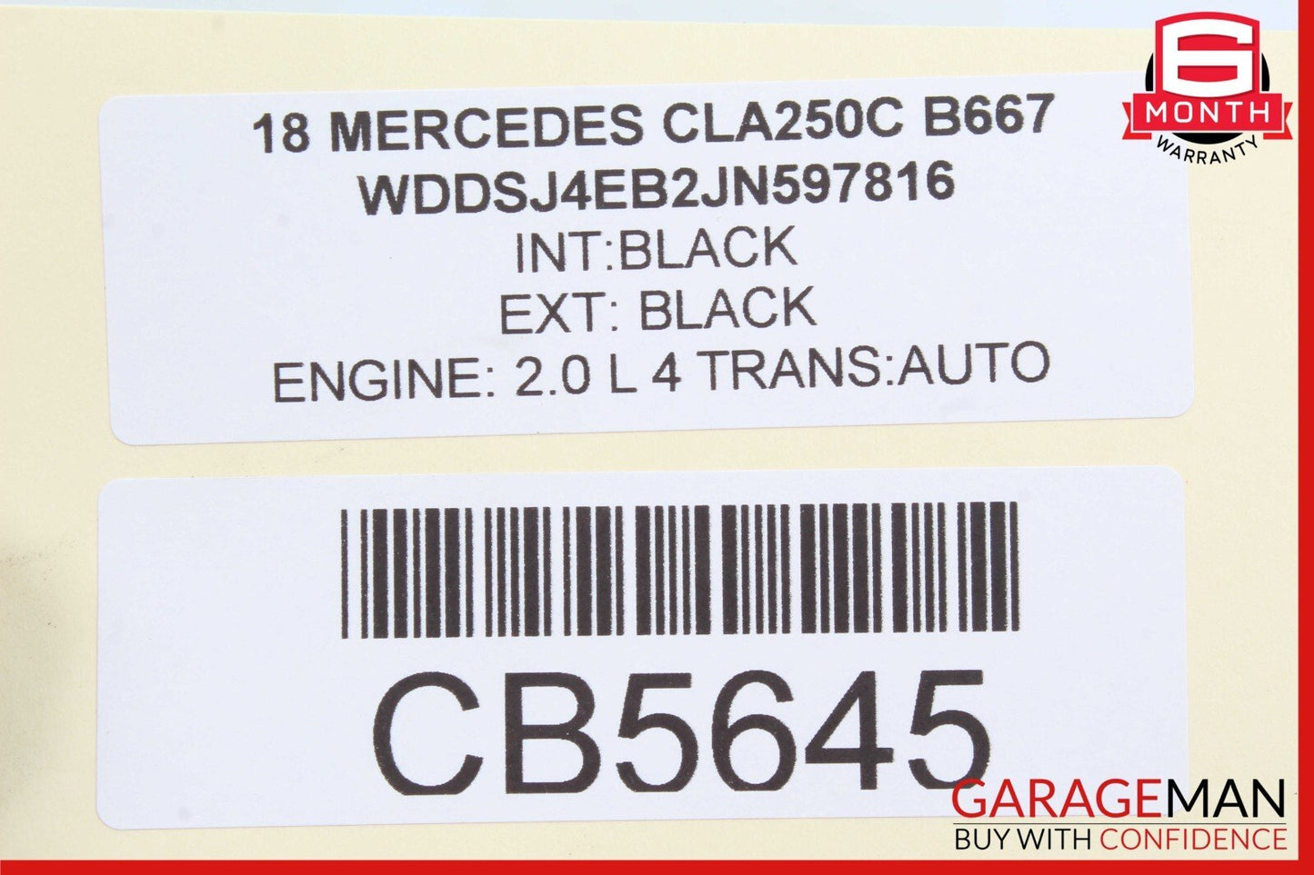14-18 Mercedes W117 CLA250 CLA45 AMG ECU ECM Engine Computer Control Module