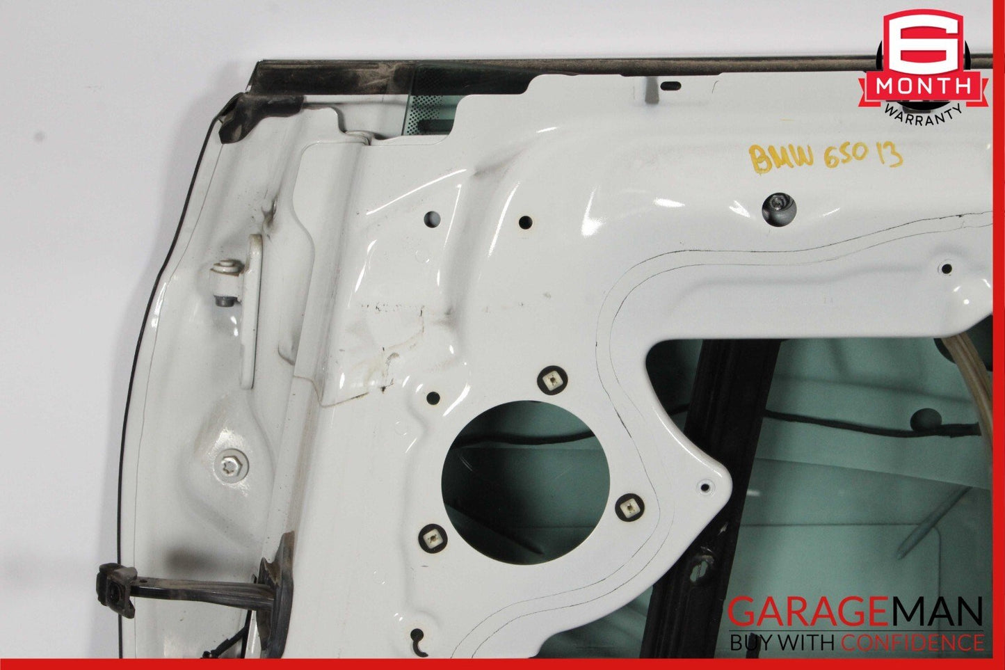 13-19 BMW 650i F06 Rear Right Passenger Side Door Exterior Shell White OEM