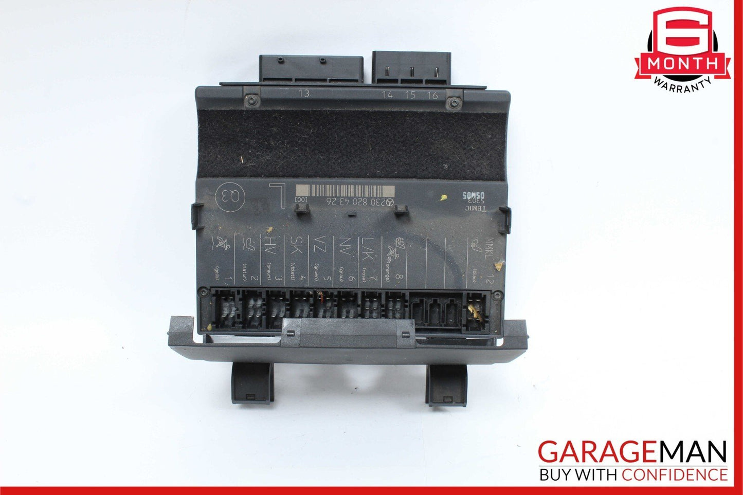 03-08 Mercedes R230 SL500 SL55 AMG Left Driver Under Seat Control Module Unit