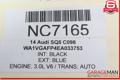 14-17 Audi SQ5 Power Brake Booster Master Cylinder w/ Reservoir 8R0612103H OEM