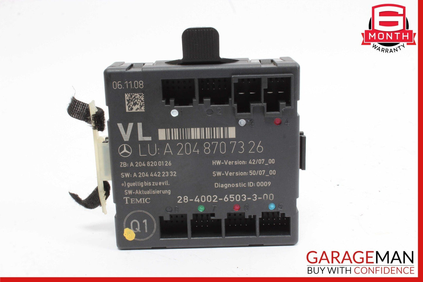 08-18 Mercedes W204 C300 C350 E400 E350 Front Left Side Door Control Module OEM