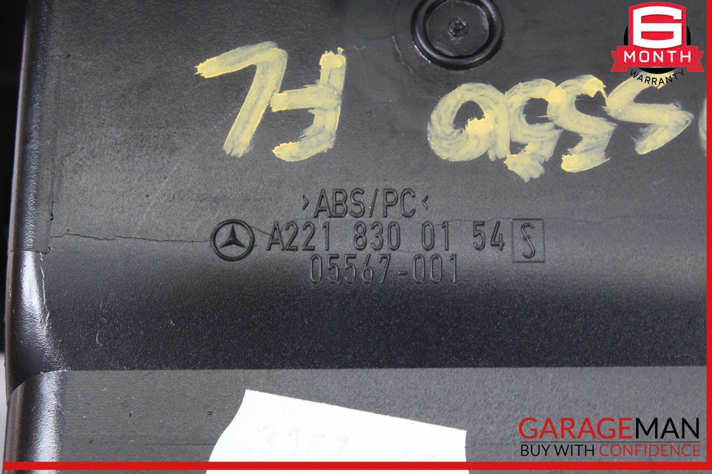 07-14 Mercedes W221 S550 CL550 Left Side Dashboard AC A/C Air Vent Black OEM