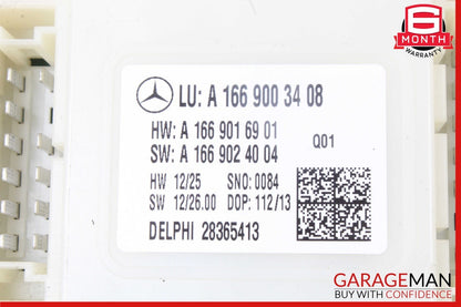 13-19 Mercedes X166 GL450 GLS550 Rear SAM Module Control Unit Signal Acquisition