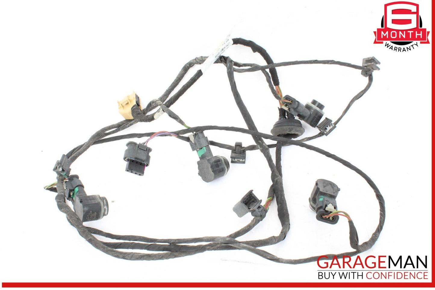 16-18 Audi A6 S6 Rear Bumper Wire Wiring Harness w/ Park Assist Aid Sensors OEM