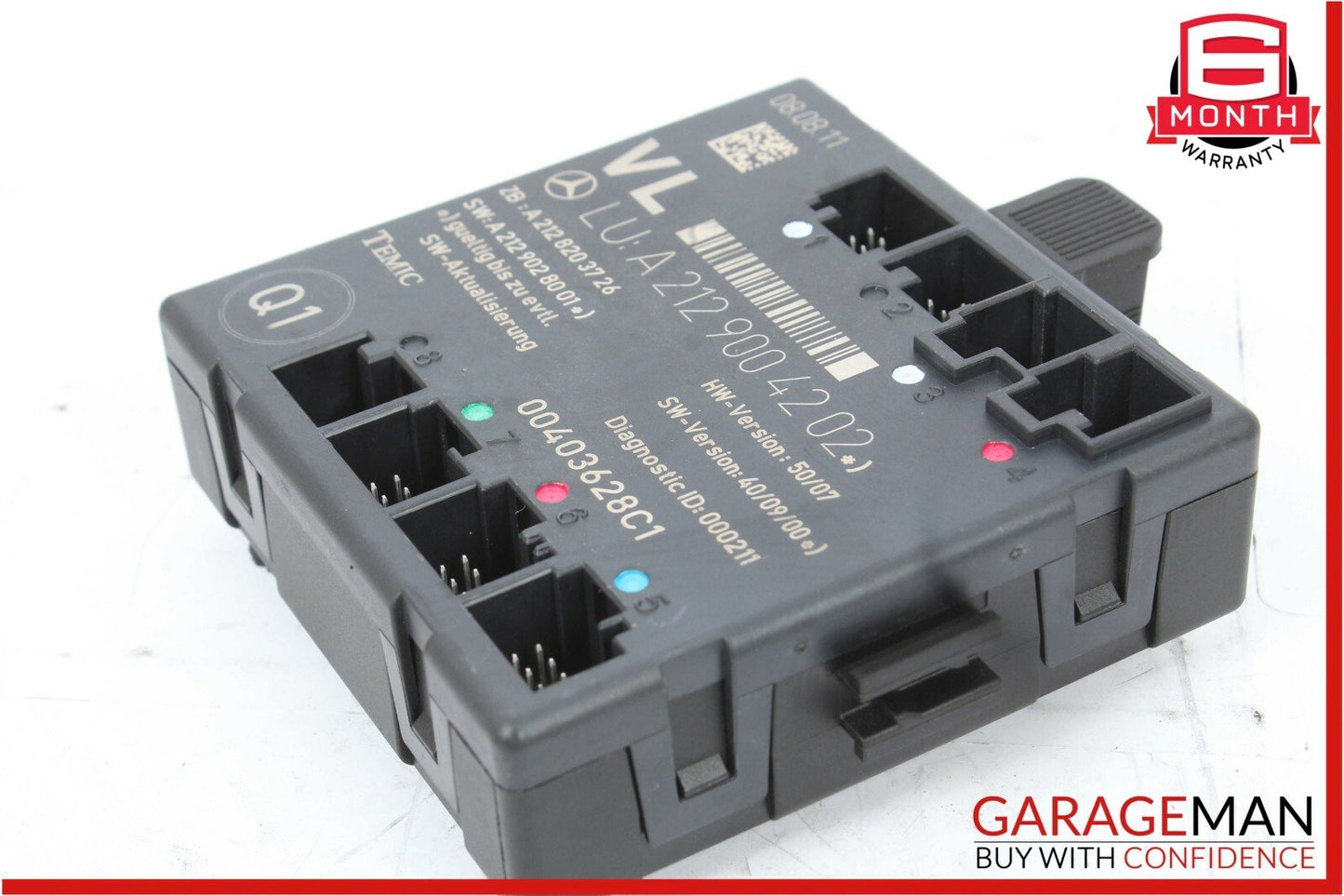 08-15 Mercedes W204 C250 Front Left Driver Side Door Controller Module Unit