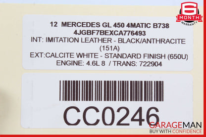 03-12 Mercedes GL450 E350 SLK350 Front Right Side Seat Controller Module Unit