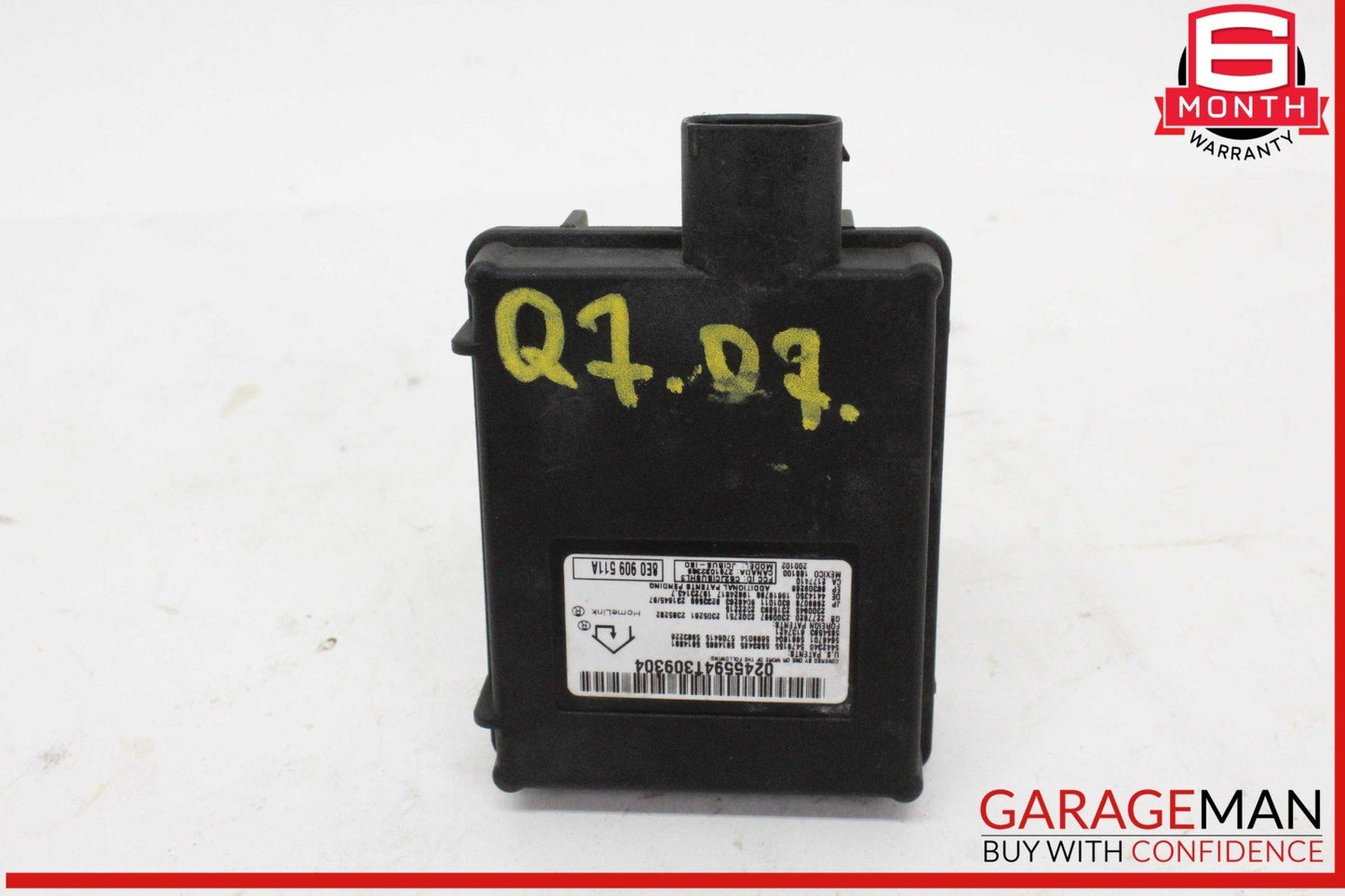 07-09 Audi Q7 HomeLink Garage Door Opener Control Module Unit 8E0909511A OEM