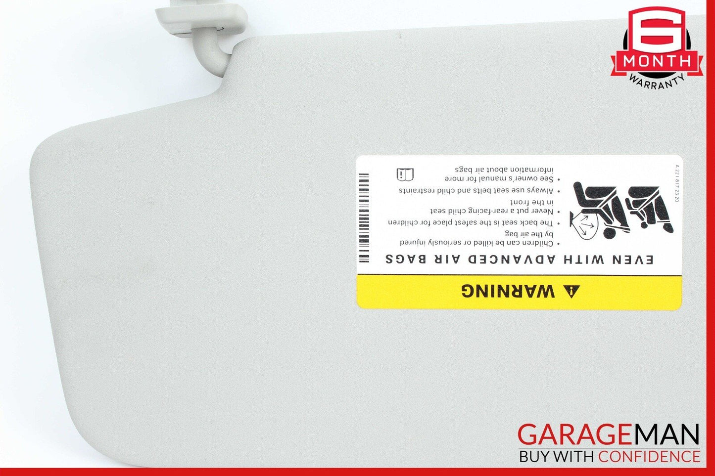 07-12 Mercedes X164 GL450 Right Side Sun Visor Shade Sunvisor Beige OEM