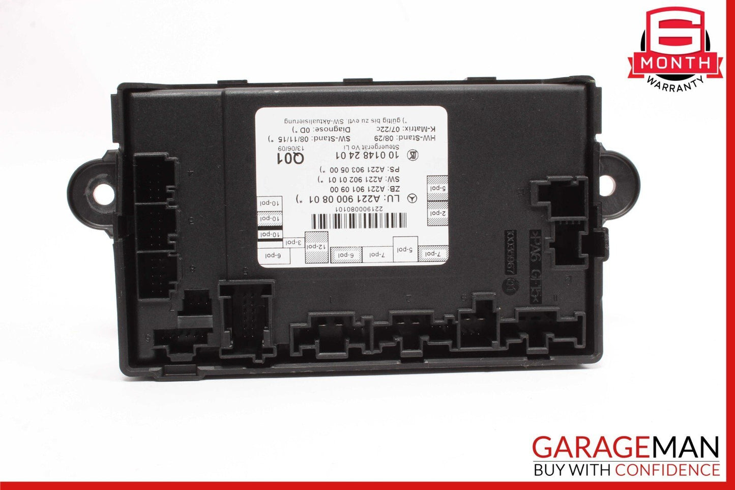 07-13 Mercedes W221 S550 S400 S350 Front Left Door Control Module 2219000801 OEM