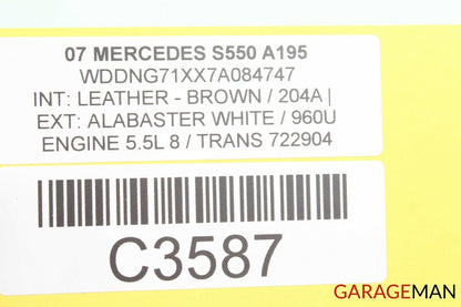07-13 MERCEDES W221 S550 REAR LEFT DOOR WINDOW SWITCH CONTROL MODULE OEM