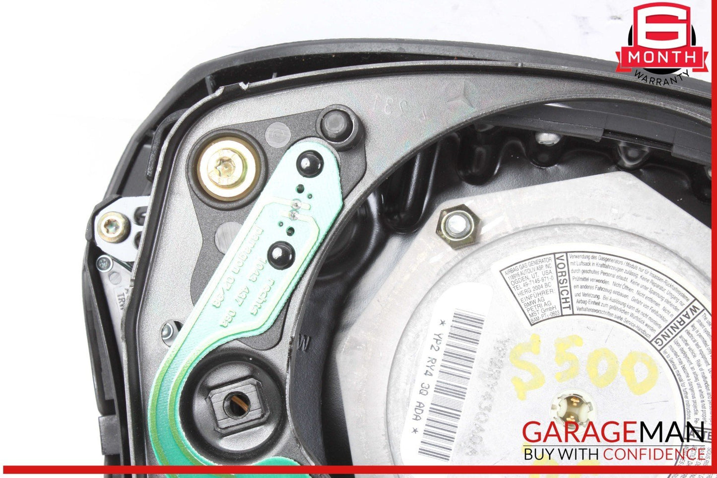 03-06 Mercedes W220 S500 S430 CL500 S55 AMG Steering Wheel Air Bag Airbag Black