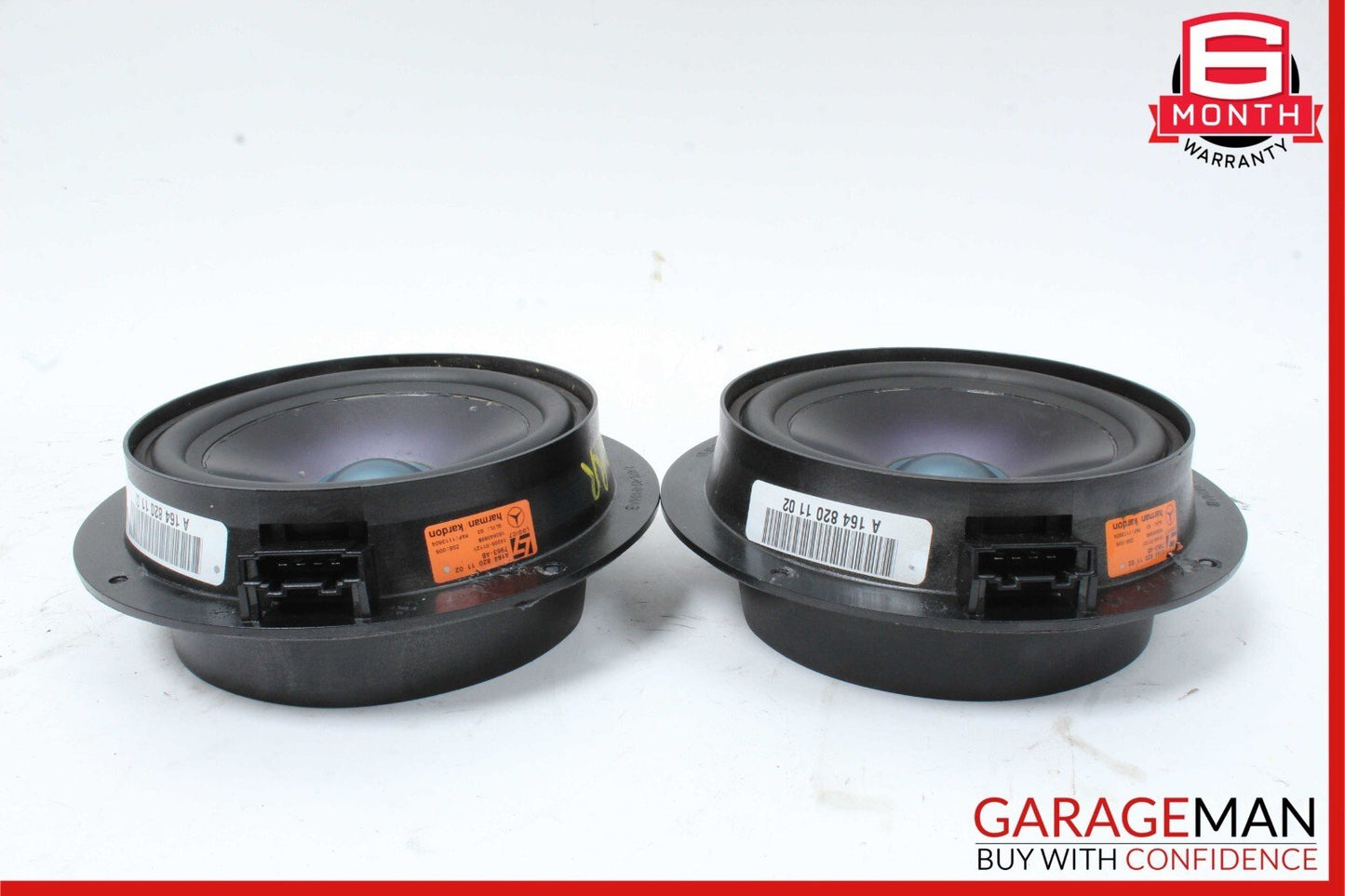 07-12 Mercedes W164 ML350 GL450 R350 Rear Left & Right Door Sound Speakers Set