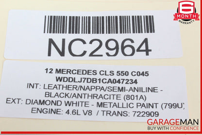 12-18 Mercedes W218 CLS550 CLS63 AMG Left Side Door Tweeter Speaker Black OEM