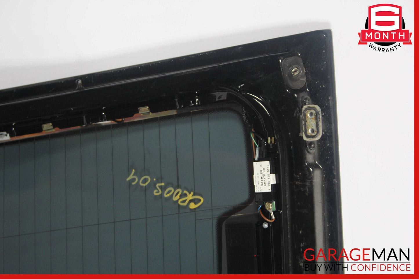 04-08 Chrysler Crossfire Rear Window Glass Trunk Tail Lift Hatch Gate Lid Panel