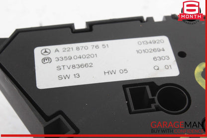 07-14 Mercedes W221 S550 CL550 Front Left Driver Seat Control Memory Switch OEM