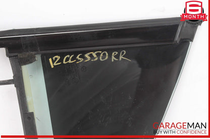 12-18 Mercedes W218 CLS550 Rear Right Passenger Side Quarter Door Window Glass