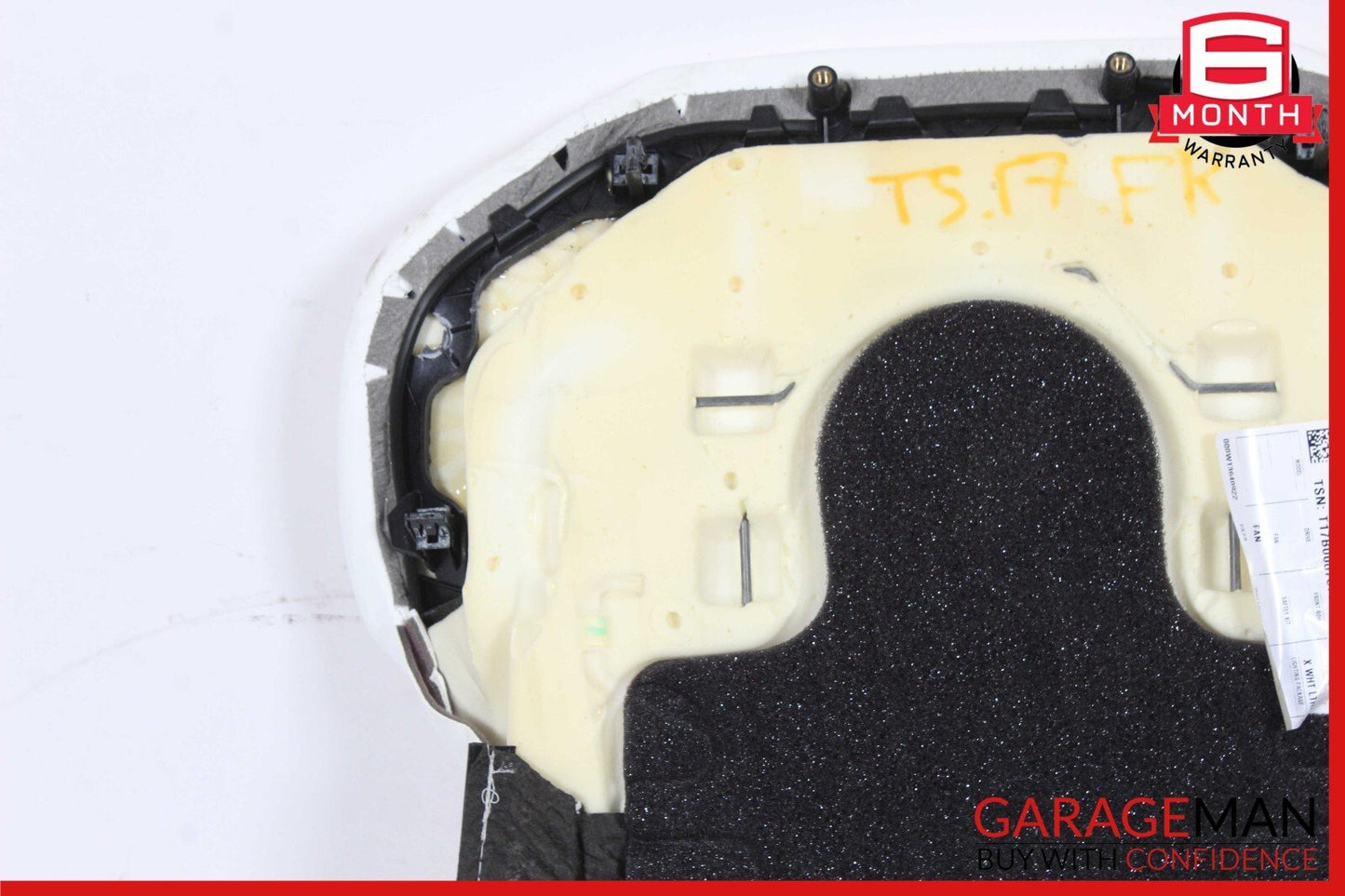 16-20 Tesla Model S Front Right Side Top Upper Seat Cushion Cover White OEM
