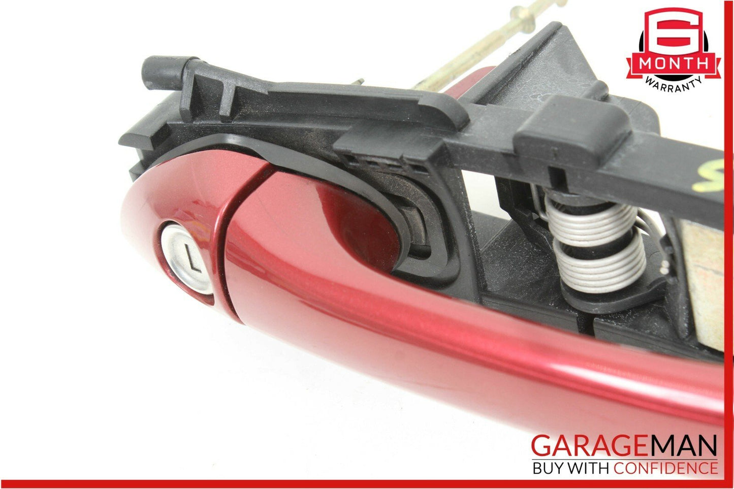 05-08 Mercedes R171 SLK350 Front Left Driver Side Exterior Door Handle Red OEM