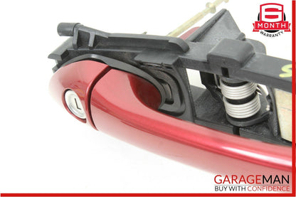 05-08 Mercedes R171 SLK350 Front Left Driver Side Exterior Door Handle Red OEM