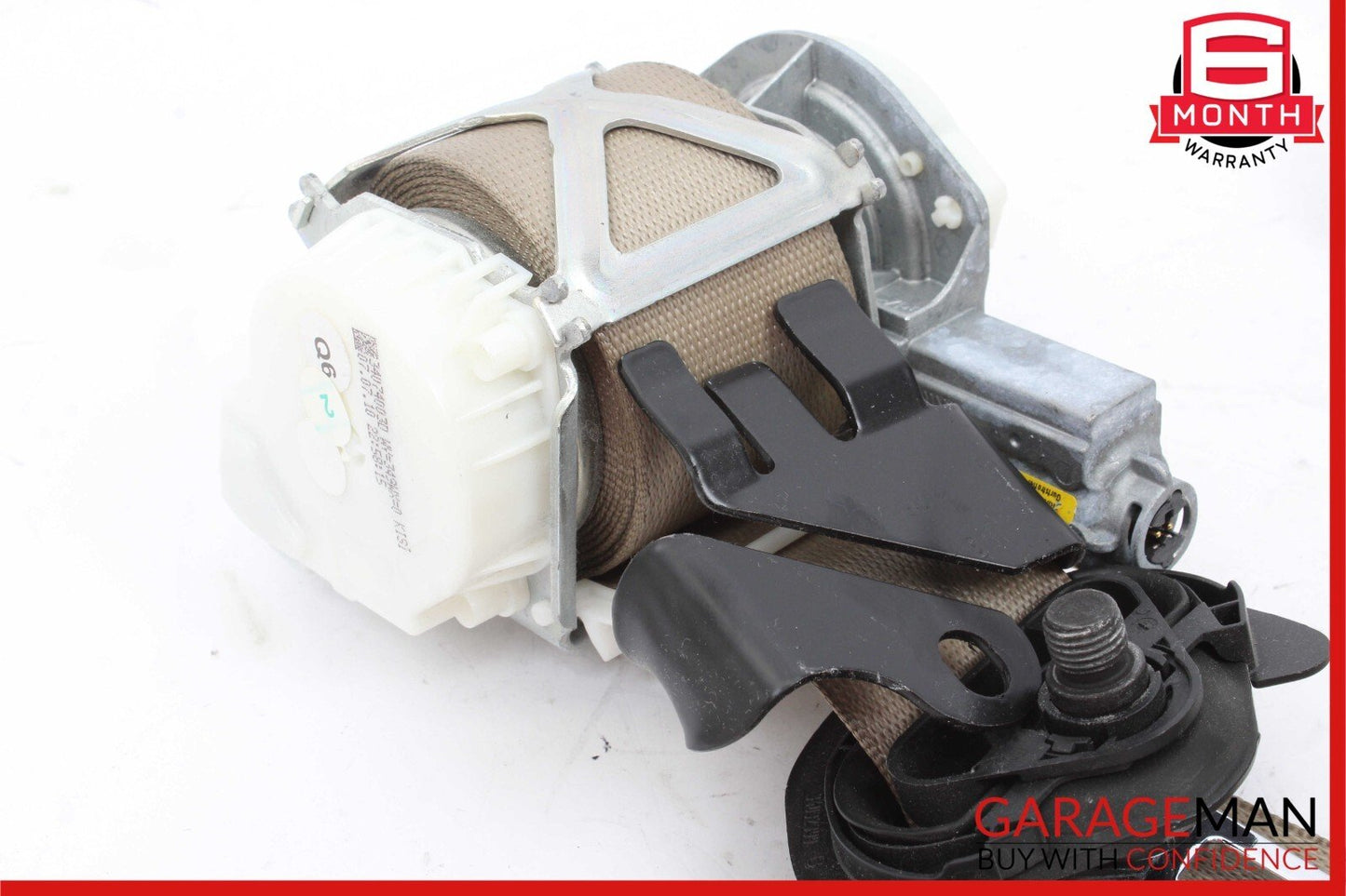 08-14 Mercedes W204 C300 Front Right Side Seatbelt Seat Belt Retractor Beige