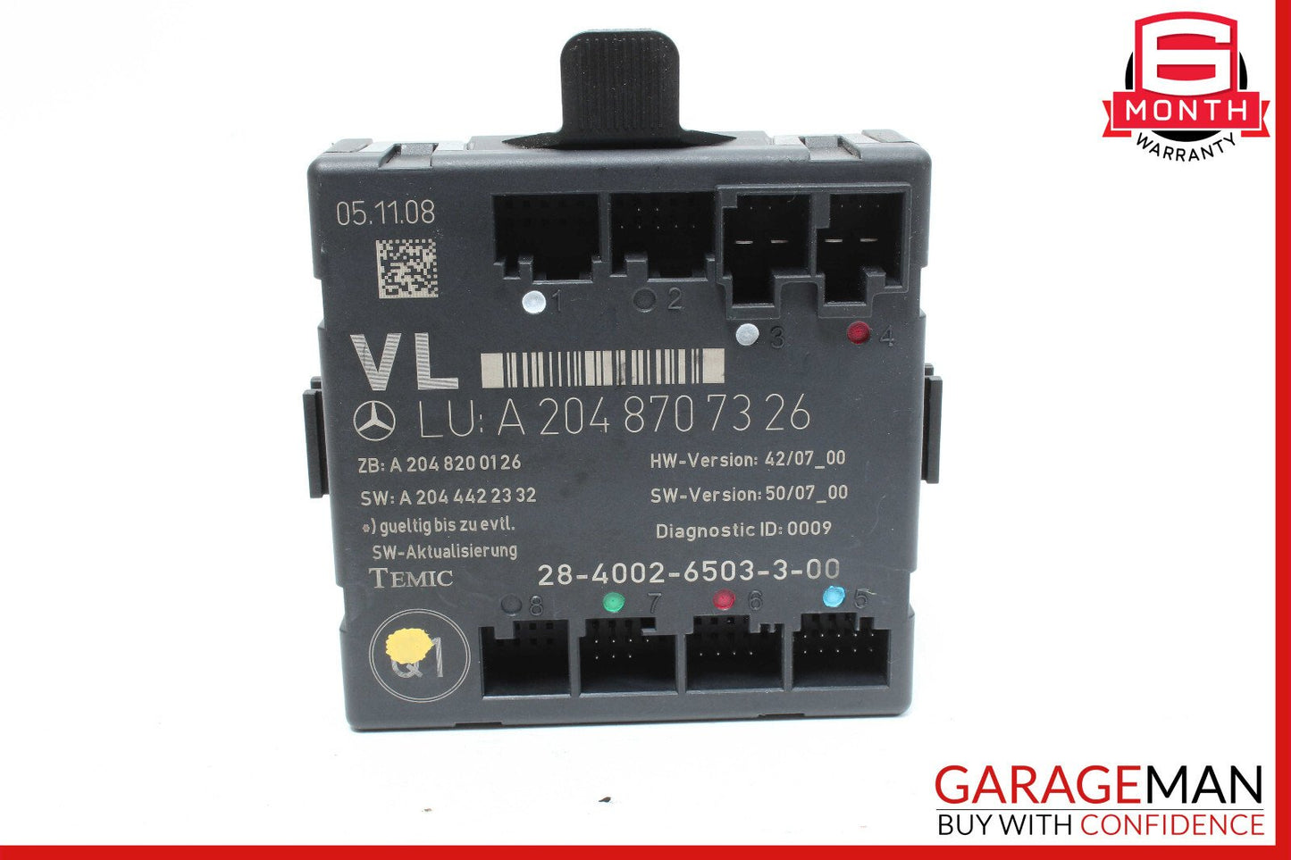 08-18 Mercedes W204 C300 E400 E350 Front Left Side Door Control Module OEM