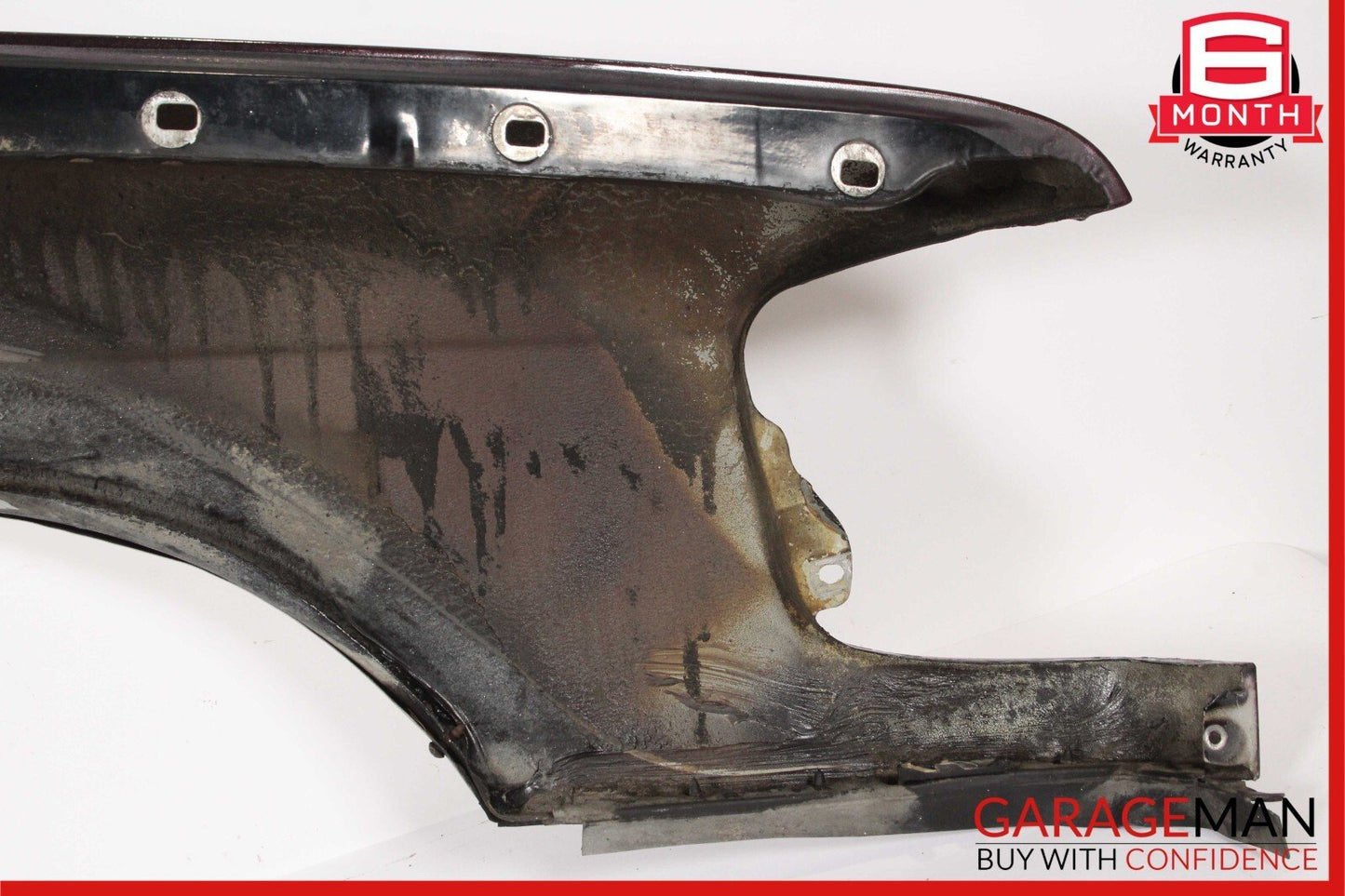 79-91 Mercedes W126 420SEL Front Left Side Wing Fender Panel Cover Assy Red