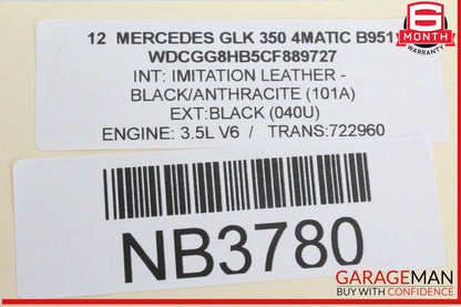 08-16 Mercedes X204 GLK350 4MATIC Rear Left Door Window Regulator Motor OEM