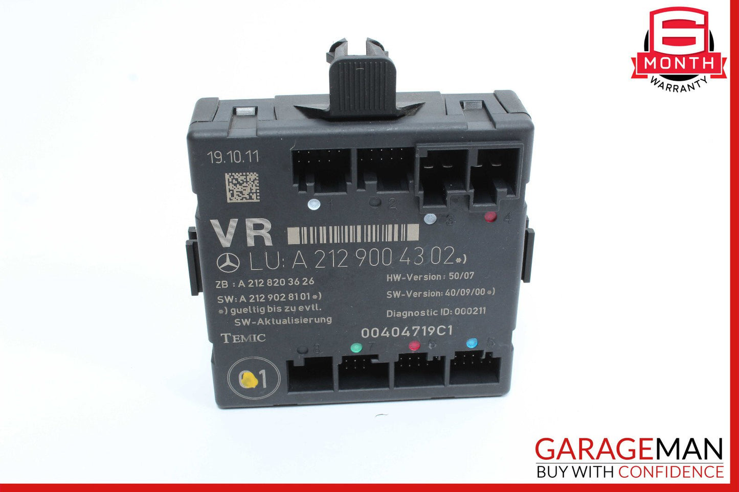 08-18 Mercedes W204 C300 E550 E400 Front Right Side Door Control Module OEM