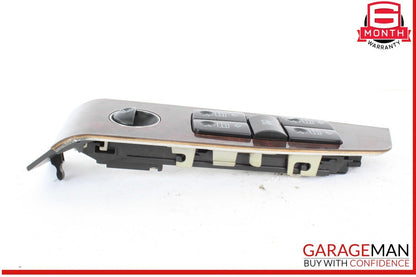 03-06 Mercedes W220 S55 AMG Left Driver Side Master Window Switch Trim Wood