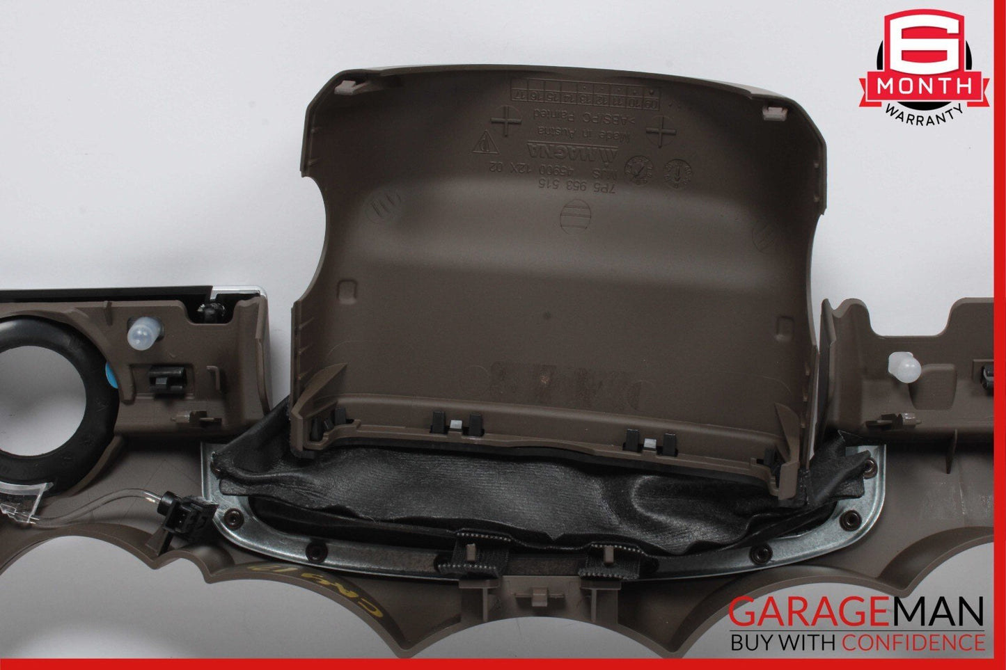 11-18 Porsche Cayenne 958 S Steering Column Dash Trim Cover Panel Brown OEM