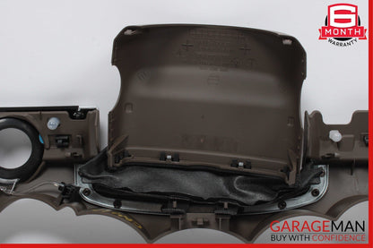 11-18 Porsche Cayenne 958 S Steering Column Dash Trim Cover Panel Brown OEM