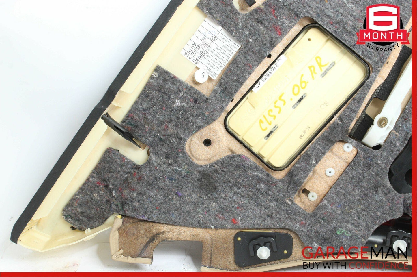 06-11 Mercedes W219 CLS55 Rear Right Side Interior Door Trim Panel Brown
