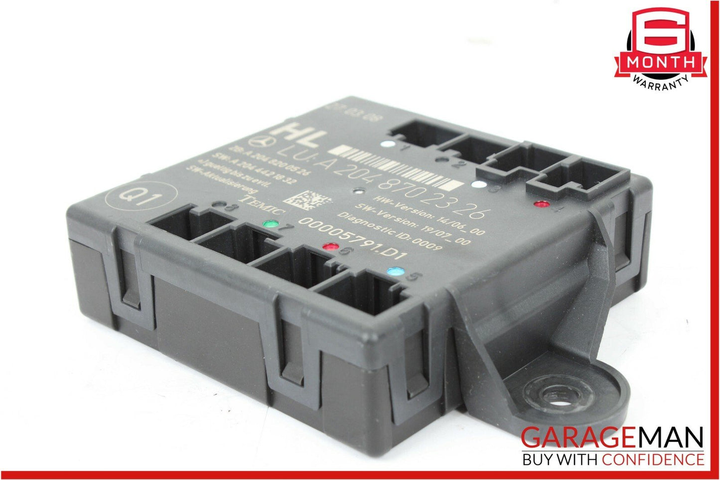 08-14 Mercedes W204 C300 Rear Left Driver Side Door Controller Module Unit OEM