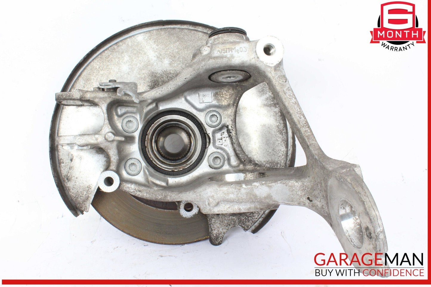 09-18 Audi Q5 A6 A7 Rear Right Wheel Spindle Knuckle Hub Bearing Brake Rotor