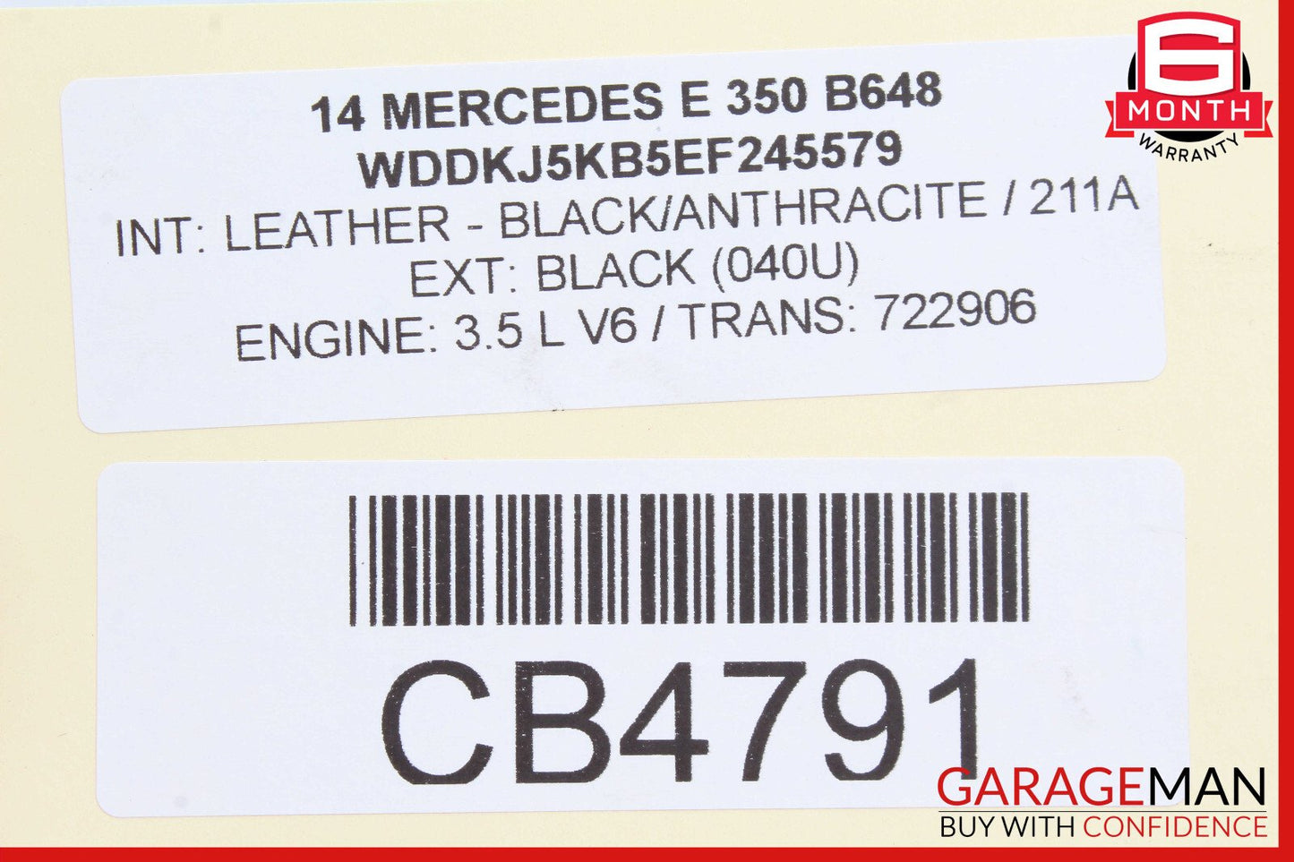 08-18 Mercedes C250 E550 SLK250 Front Left Side Seat Controller Module Unit OEM