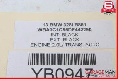 12-18 BMW F30 320i 328i Rear Center Seatbelt Seat Belt Retractor OEM