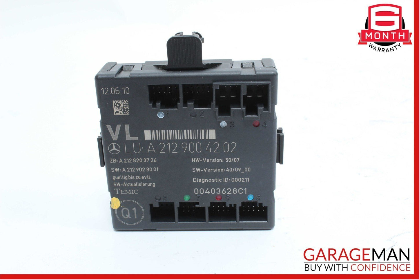 08-18 Mercedes W204 C300 SLK350 E400 Front Left Side Door Control Module OEM