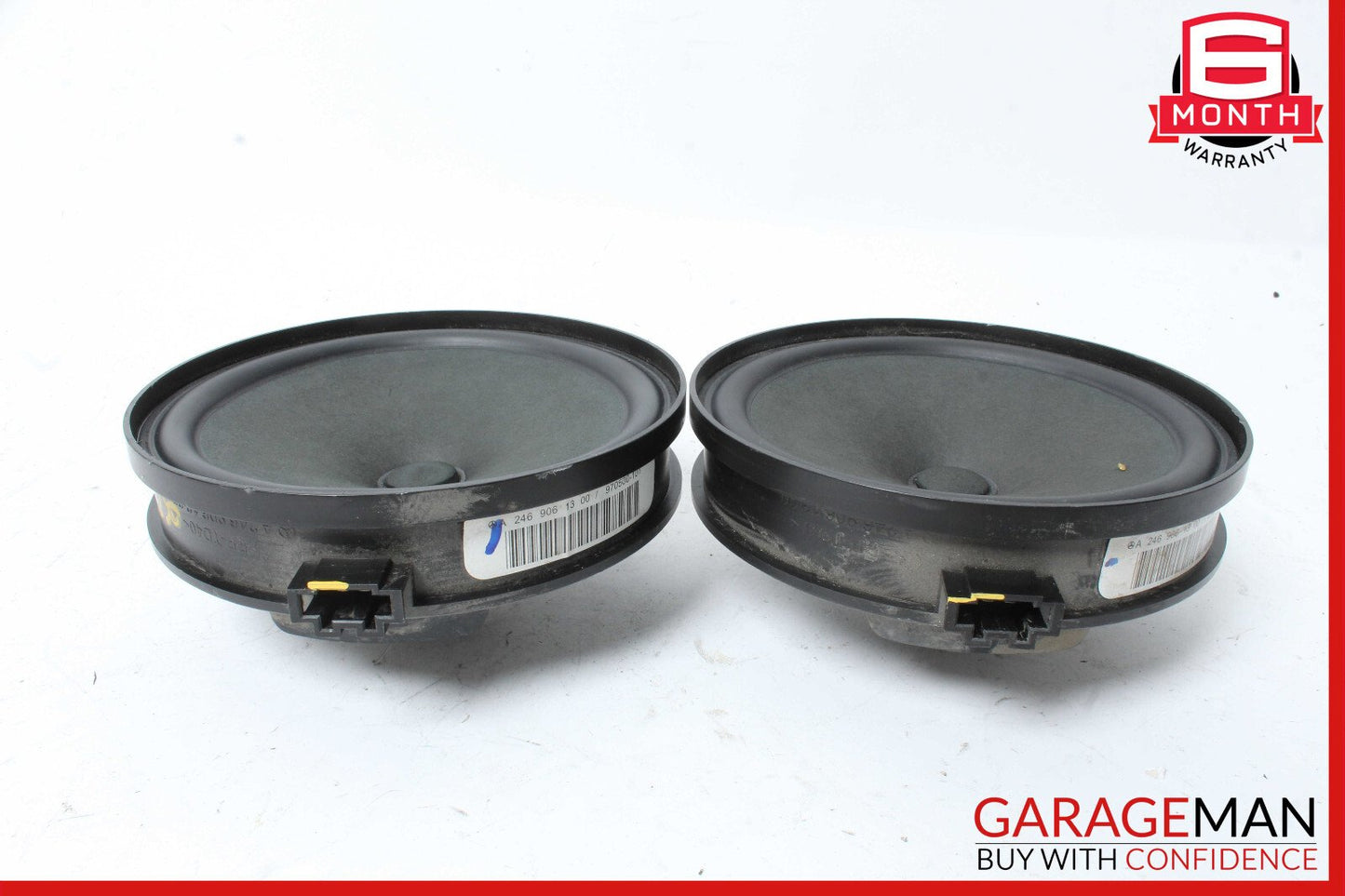 08-14 Mercedes W204 C250 C300 Rear Right & Left Side Door Sound Speakers Set