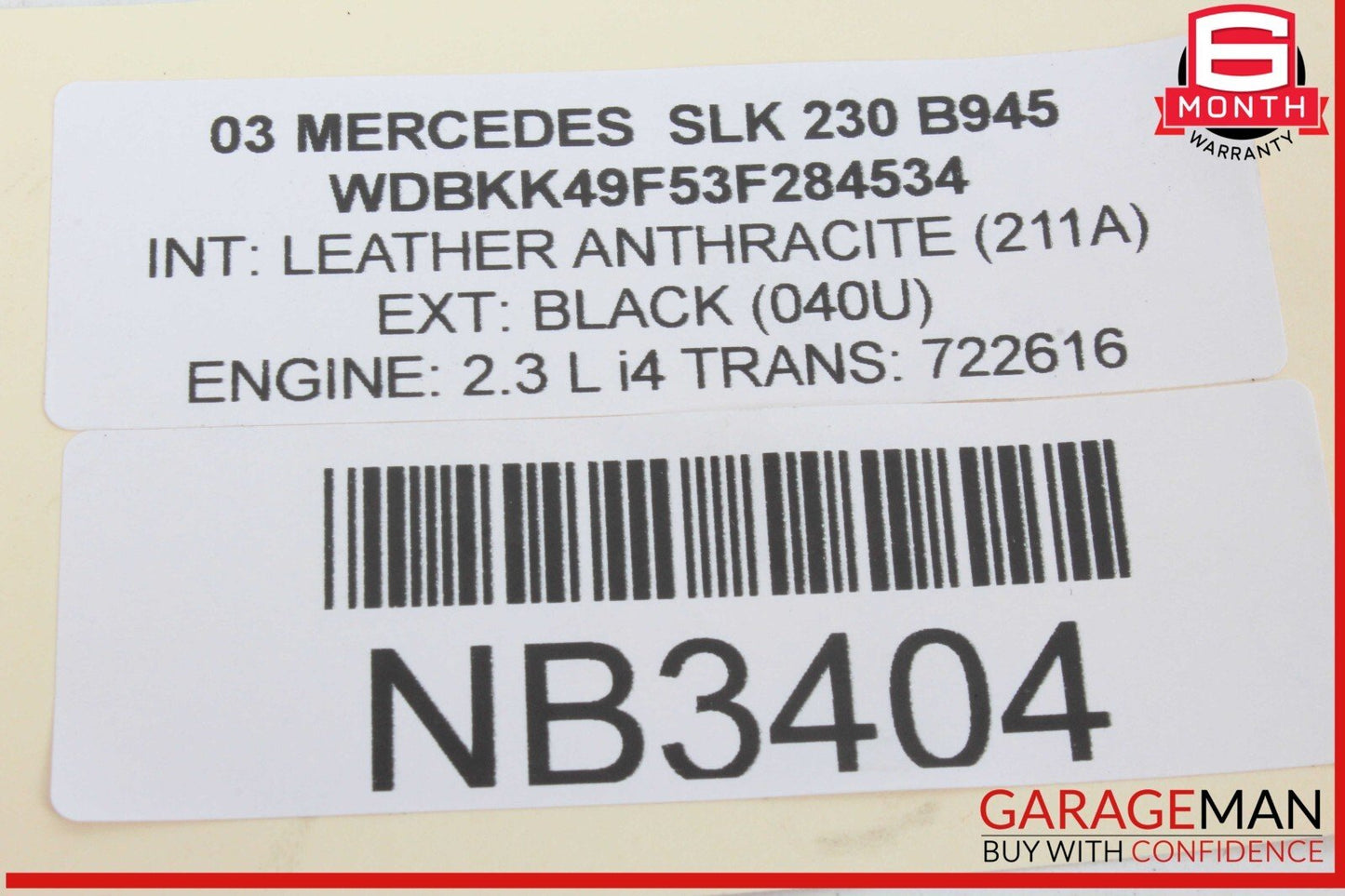 00-09 Mercedes R170 SLK230 SLK320 Voice Command Control Module 2208204685 OEM