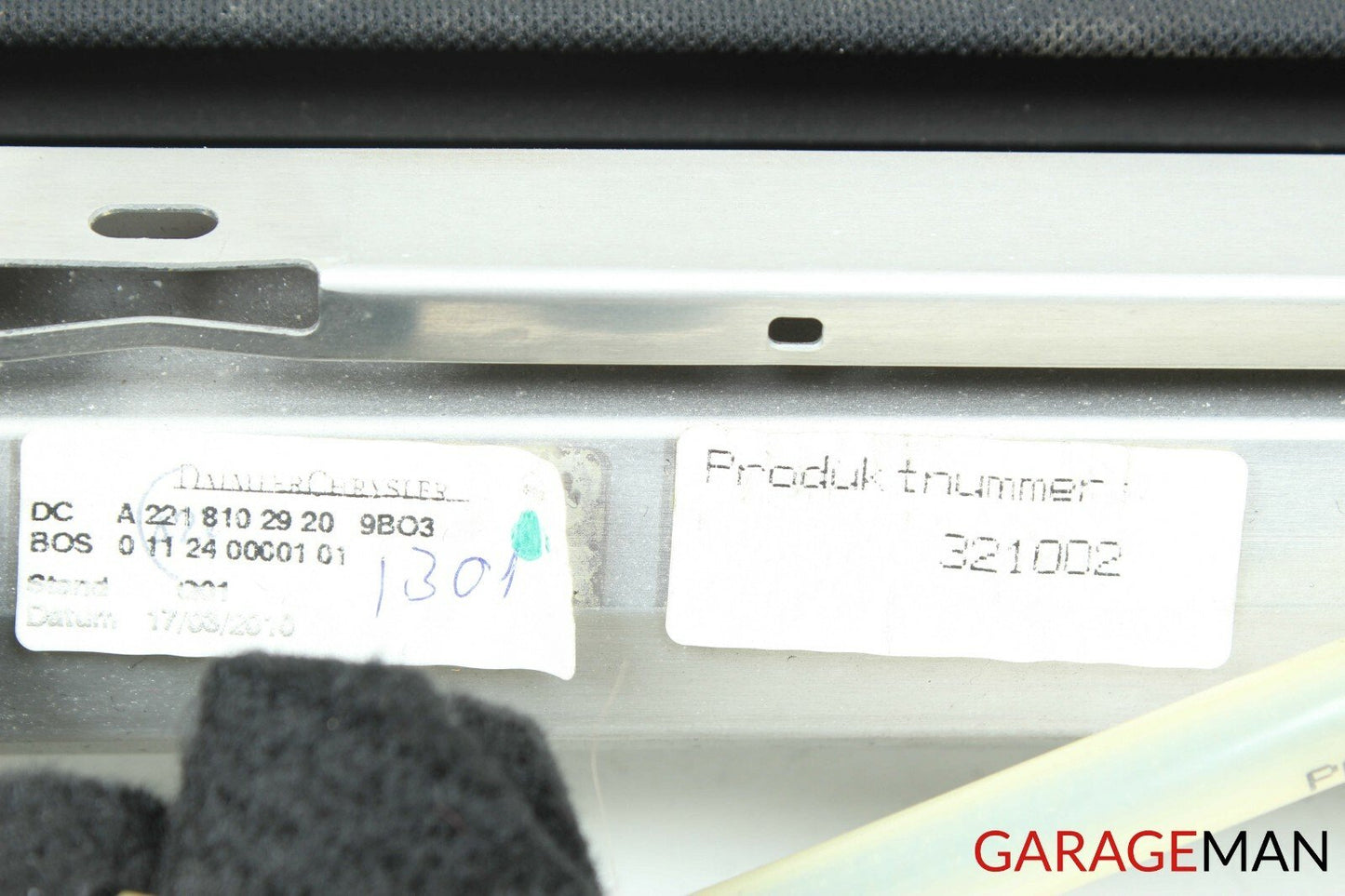 07-13 Mercedes W221 S550 S63 AMG Rear Window Sun Shade Screen Roller Blind OEM