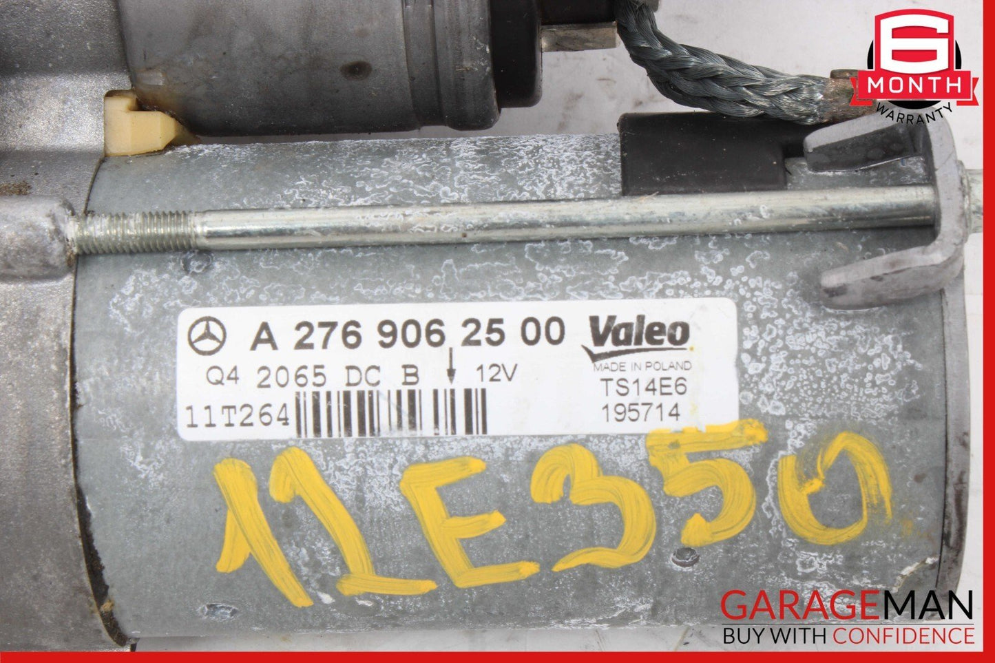 12-16 Mercedes W212 E350 SLK350 GLE350 3.5L V6 Valeo Engine Starter Motor Unit