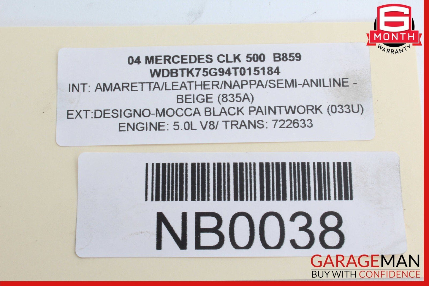 98-11 Mercedes W209 CLK500 E55 CLS55 AMG S500 S430 Ignition Coil 1121500218 OEM