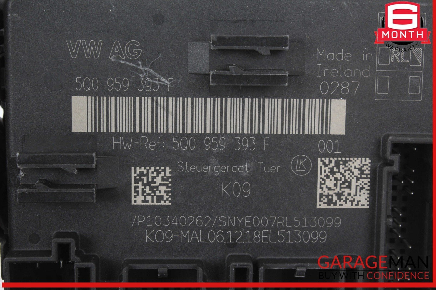 17-20 Audi S3 A3 Front Left Driver Side Door Control Module Unit 5Q0959393F OEM