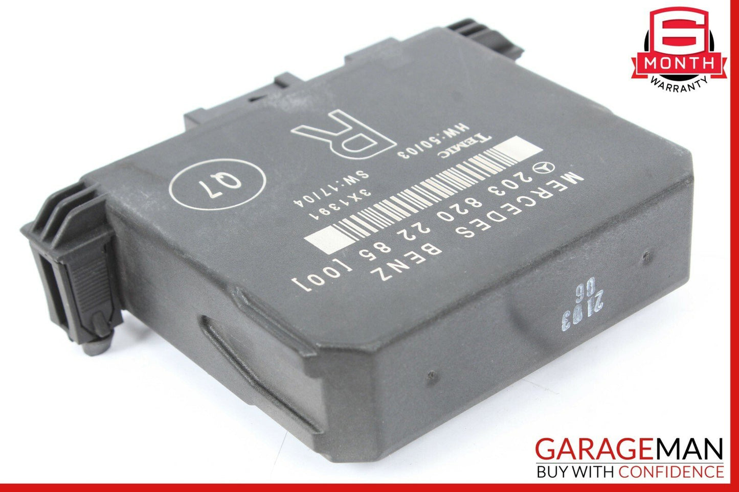 01-07 Mercedes W203 C230 C320 Rear Right Passenger Side Door Control Module Unit