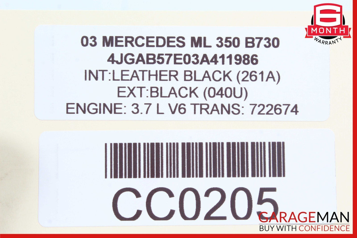 98-05 Mercedes W163 ML320 ML500 ML55 AMG Front Left / Right Seat Control Module