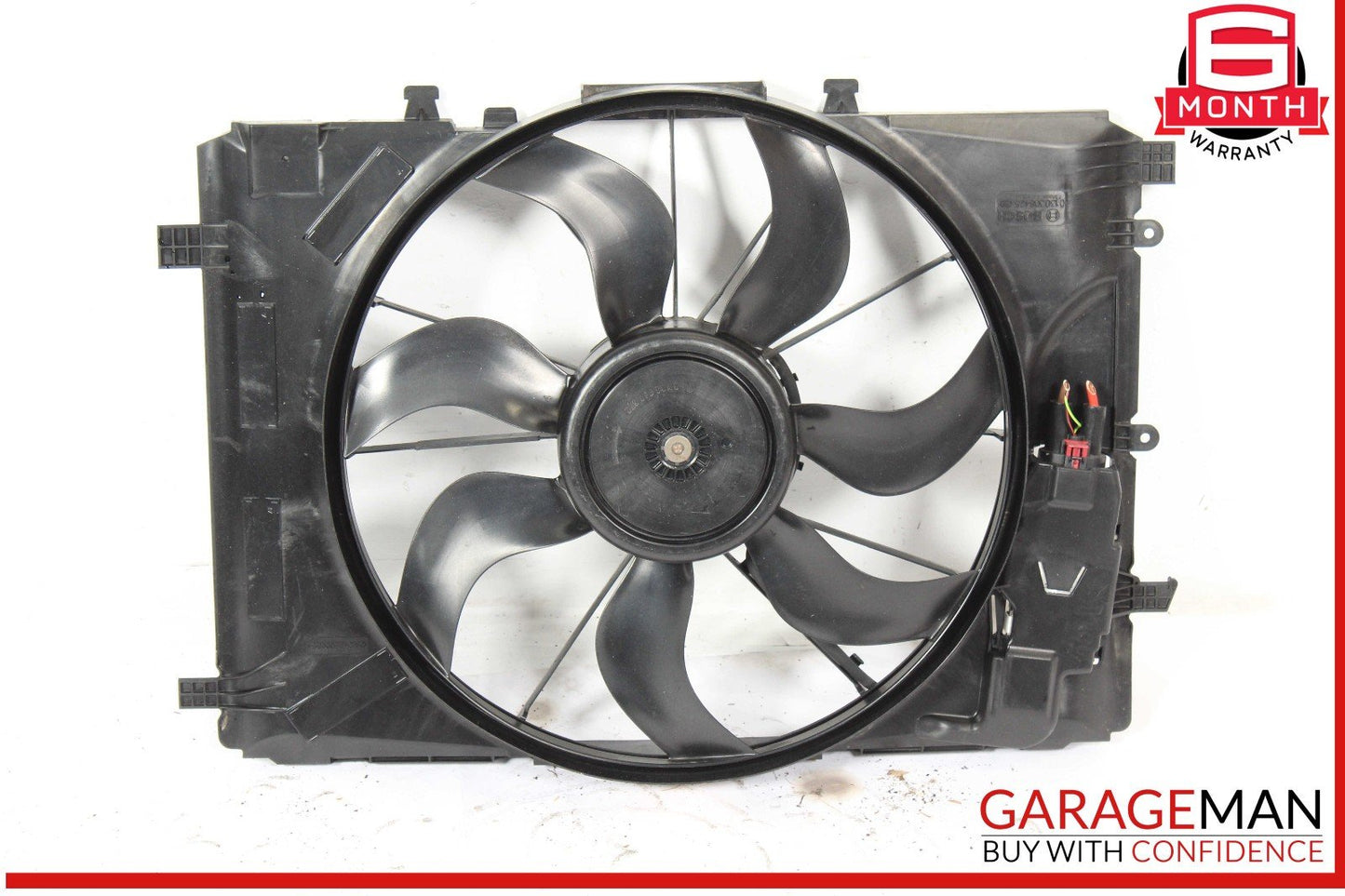 08-20 Mercedes R172 SLK250 Engine Radiator Cooling Fan Motor Assembly OEM
