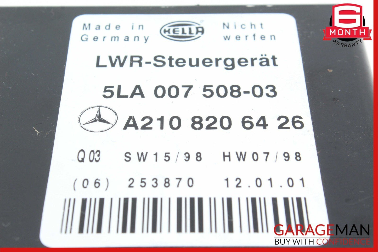98-03 Mercedes W210 E320 CLK430 Headlight Lamp Range Controller Module