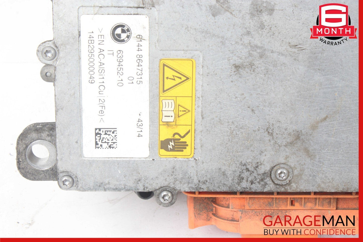 14-17 BMW i3 I01 Hybrid High Voltage Charging Module Converter 639452 OEM