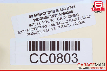07-14 Mercedes W221 S550 CL600 S600 Trunk Seat Lumbar Vacuum Pump