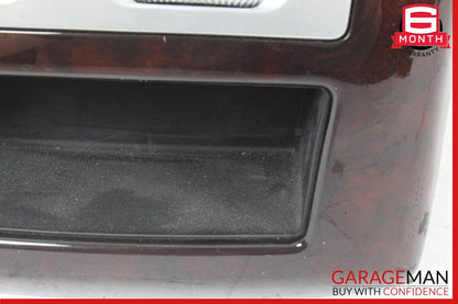 07-13 Mercedes W221 S550 Rear Center Console AC A/C Air Vent Trim Panel Wood OEM